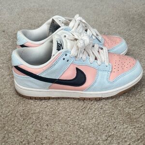 Nike Pastel Pink and Light Blue Sneakers